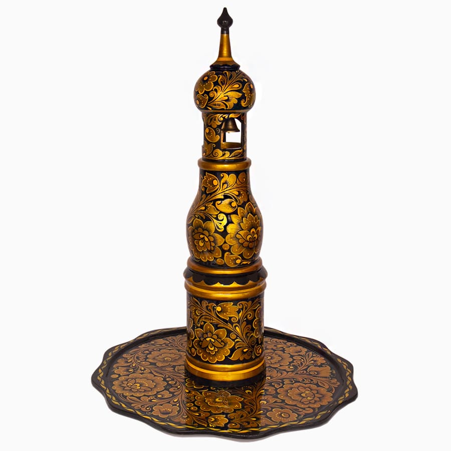 Фото - Набор для вина Хохлома "Золотая кудрина" 8 предметов