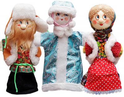Фото - Куклы кукольный театр - Снегурочка 3 персонажа 37см
