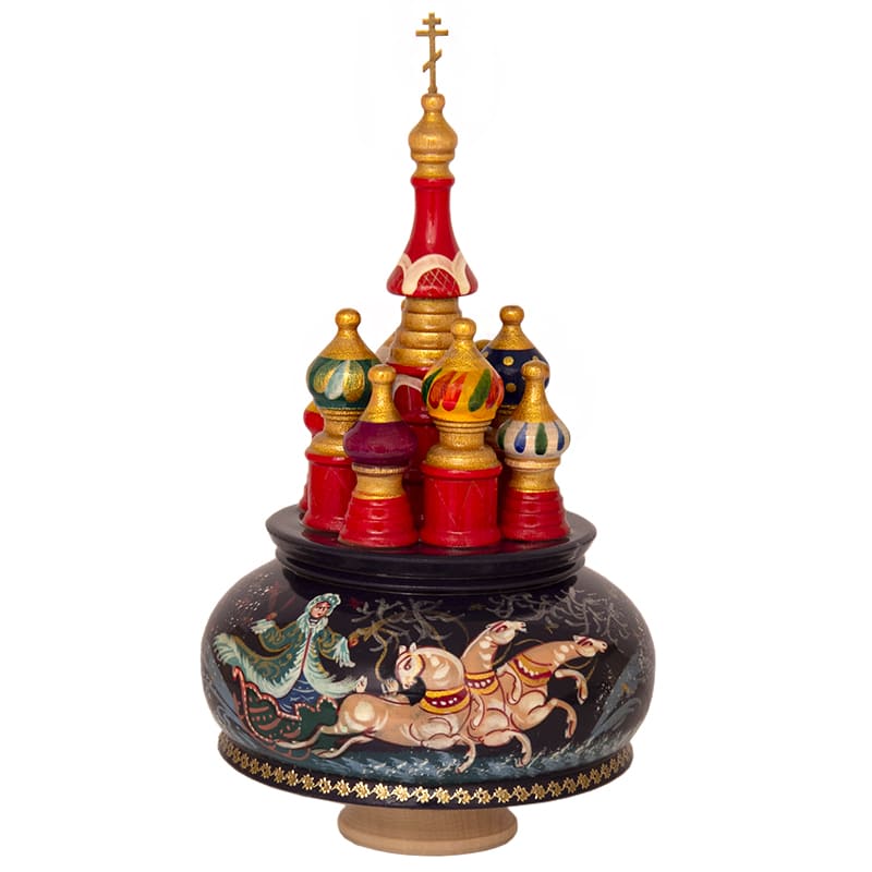 Фото - Деревянный музыкальный собор Морозко 20 см