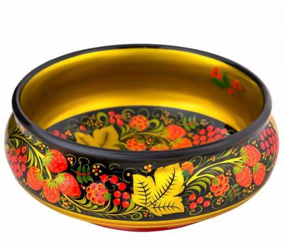 Фото - Фабричная чашка для закусок Хохлома 20 х 8 см