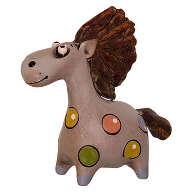 Фото - Керамическая статуэтка Лошадка Сивка бурка 11 х 12 см