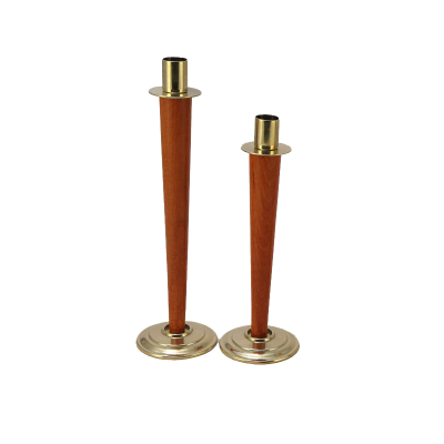 Фото - Пара подсвечников Сиена золото 29 см