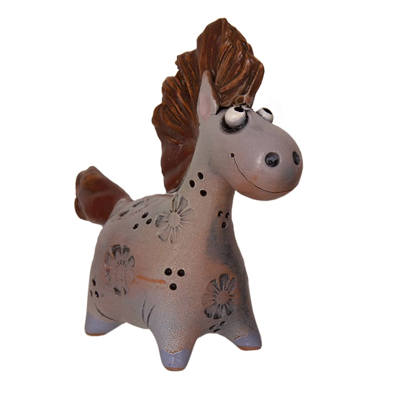 Фото - Керамическая статуэтка Лошадка Вьюга 10 х 12 см