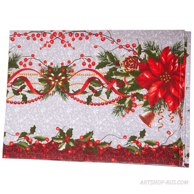 Фото - Новогодняя скатерть Цветы Фото - Новогодняя скатерть Цветы