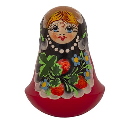 Неваляшка хохломской узор