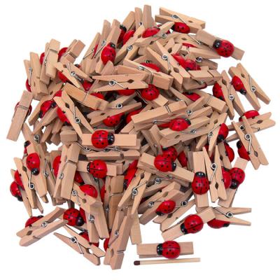 Фото - Набор прищепок декоративных большие с божьей коровкой 4 см 10 шт