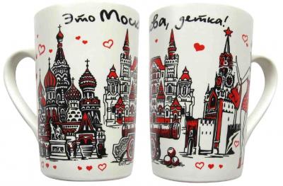 Фото - Сувенирная кружка белая Это Москва детка 350 мл Фото - Сувенирная кружка белая Это Москва детка 350 мл