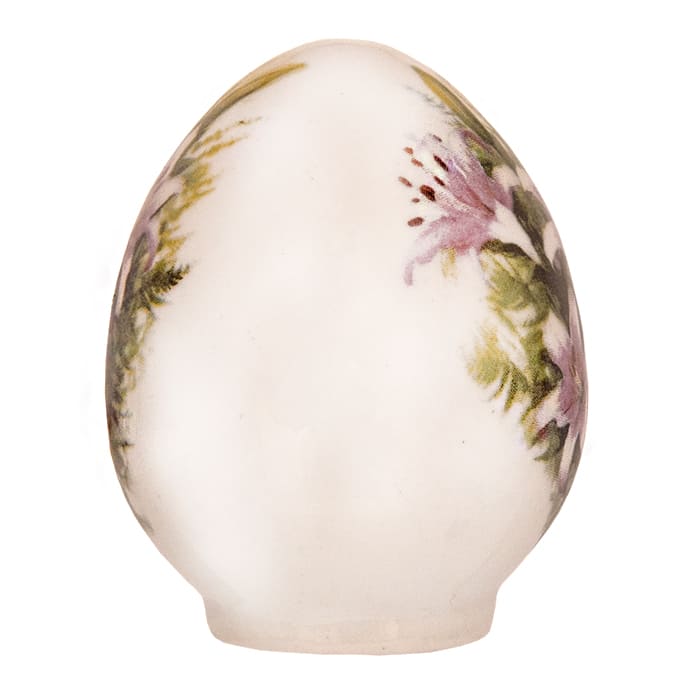 Фото - Пасхальное яйцо фарфоровое Гжель Лилии 6 х 5 см