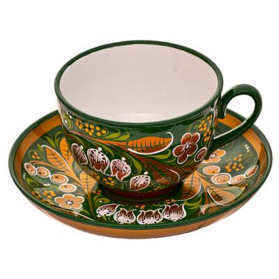 Фото - Чайная пара из фарфора Хохлома Ландыш 200 мл