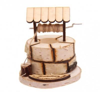 Фото - Деревянный колодец изобилия оберег 9 см