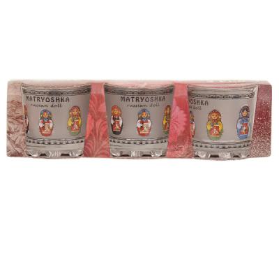 Фото - Набор стопок Матрешки 3 штуки 50 мл Фото - Набор стопок Матрешки 3 штуки 50 мл