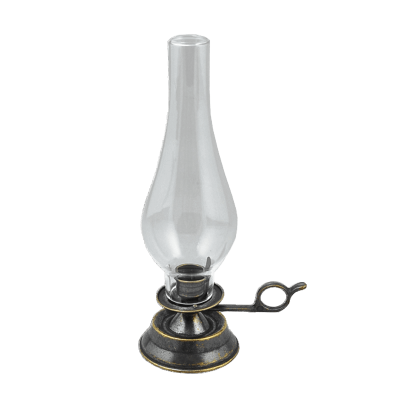 Фото - Ламповый подсвечник настольный с плафоном 25 х 8,5 см