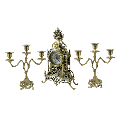 Фото - Бронзовые часы и канделябр Летний сад