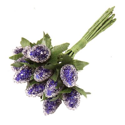 Фото - Букет синие цветы бисер
