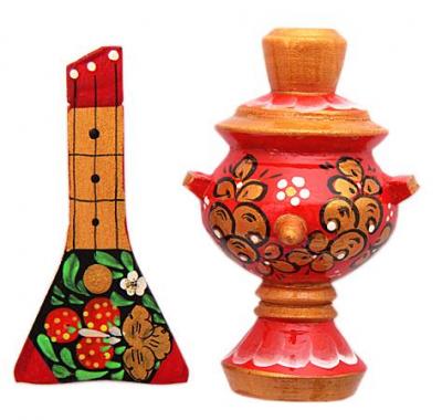 Фото - Магниты на холодильник Русское чаепитие - цвета в ассортименте 7 см Фото - Магниты на холодильник Русское чаепитие - цвета в ассортименте 7 см