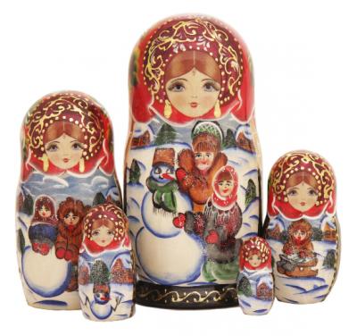 Русская матрешка - Снеговик