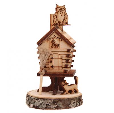 Фото - Мини избушка деревянная бабы яги оберег 8,5 см