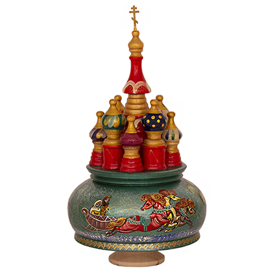 Фото - Музыкальный расписной собор Сказочная тройка 20 см