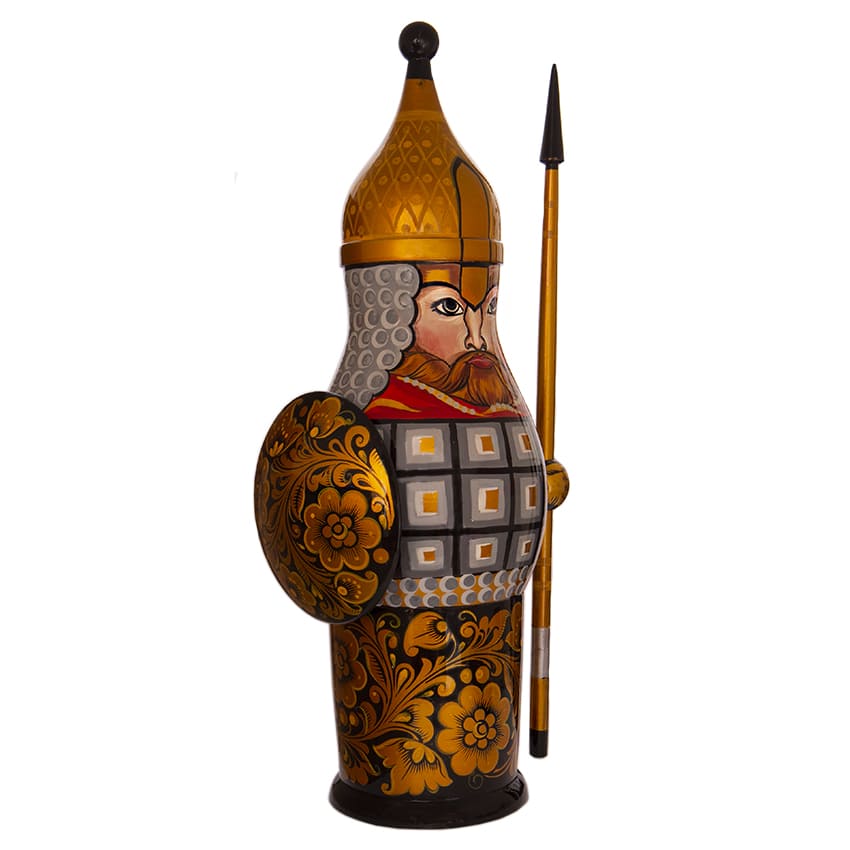 Фото - Хохломской набор для вина "Витязь" 8 предметов Фото - Хохломской набор для вина "Витязь" 8 предметов