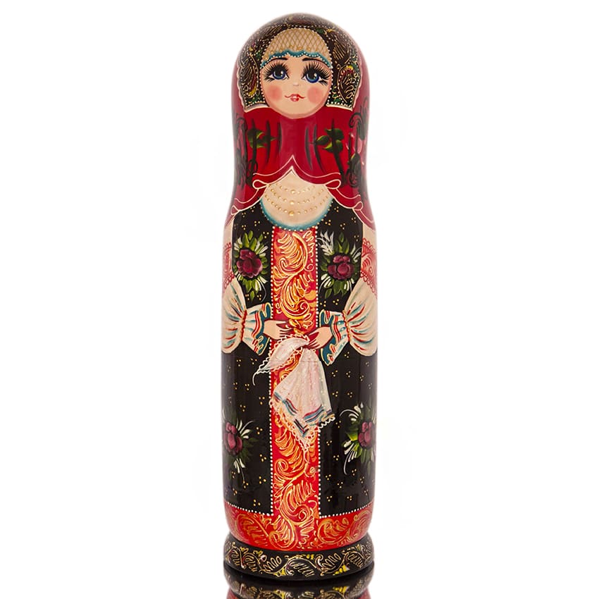Фото - Футляр для бутылки шампанского матрешка Анфиса 37 см