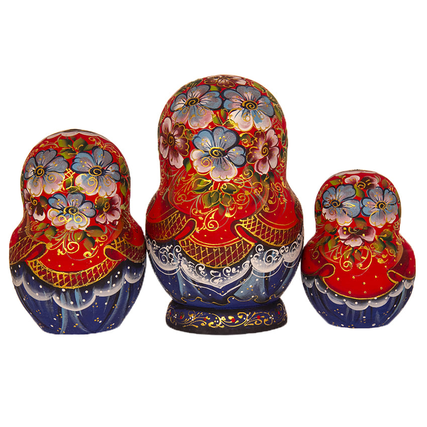 Фото - Матрешка художественная деревянная Москва 10 мест 18 см