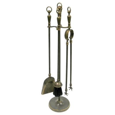 Фото - Каминный комплект аксессуаров Анелло антик 4 предмета