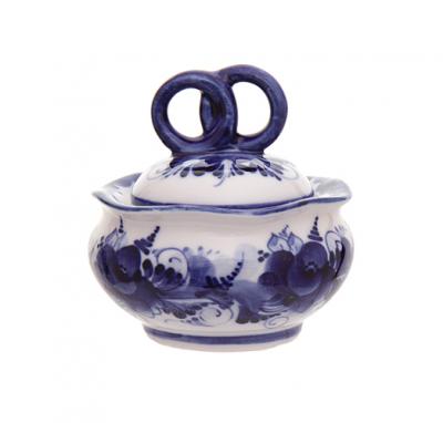 Фото - Свадебная солонка Гжель 8 х 7,5 см