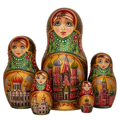 Авторская матрешка 5 мест