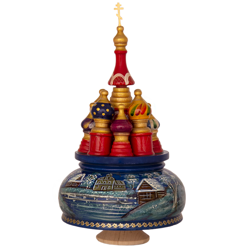 Фото - Музыкальный собор Зимний пейзаж 20 см