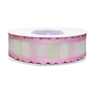 Фото - Капроновая лента Розовый перламутр 25 мм Фото - Капроновая лента Розовый перламутр 25 мм