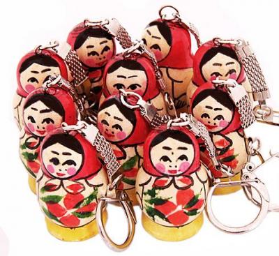 Фото - Матрешка традиционная брелок для ключей 1 штука 4 см