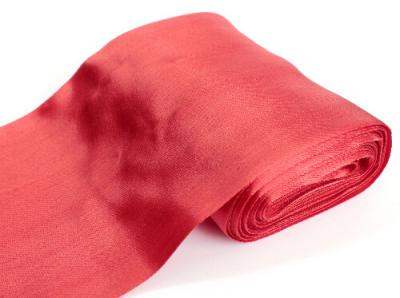 Фото - Атласная лента Красный 130 мм Фото - Атласная лента Красный 130 мм