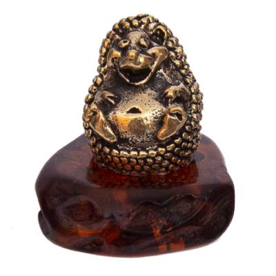 Фото - Фигурка на янтаре Маленький ежонок 3 см