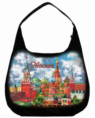 Фото - Сумка текстильная на молнии Москва 48 х 35 см