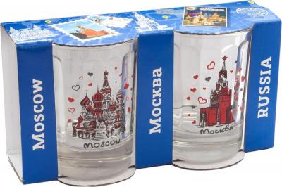 Фото - Набор дизайнерских стопок Москва Кремль и Собор 6 см Фото - Набор дизайнерских стопок Москва Кремль и Собор 6 см