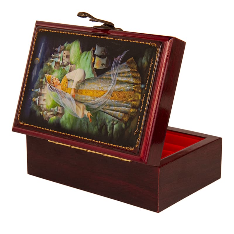 Фото - Шкатулка деревянная для украшений Царевна 12 х 8 см