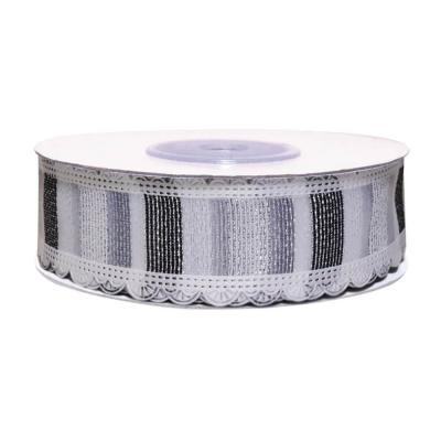 Фото - Капроновая лента Бело-черная 25 мм Фото - Капроновая лента Бело-черная 25 мм