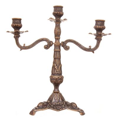 Фото - Канделябр на 3 свечи под бронзу