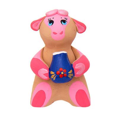 Фото - Свистулька глиняная Овечка 8 х 5 см