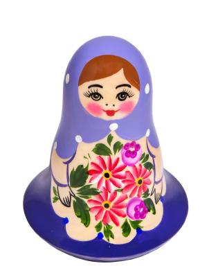 Фото - Матрешка неваляшка Семеновская роспись 9 х 6 см