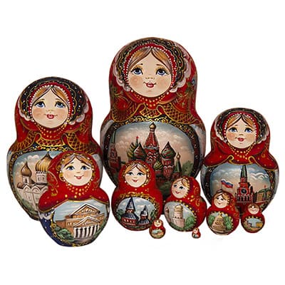 Художественная матрешка Москва