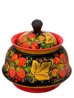 Фото - Сахарница резная из дерева Кружевница 12 х 13 см