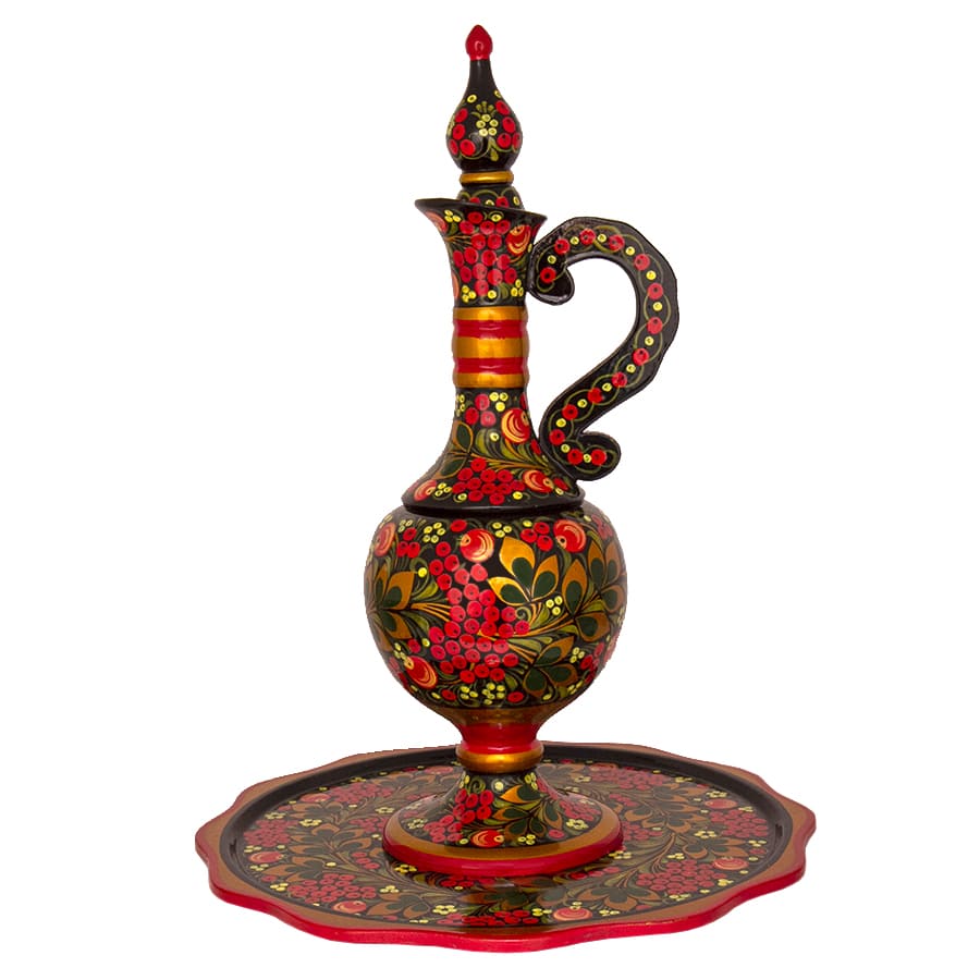 Фото - Хохломской набор для вина "Раздолье" 8 предметов