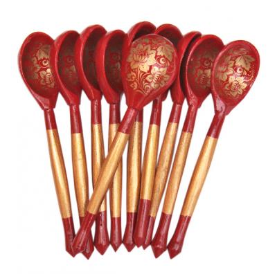 Фото - Набор чайных ложек Красная кудрина 10 штук 14 см