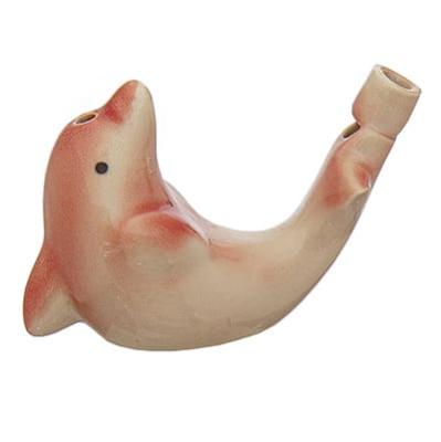 Фото - Керамическая водяная свистулька Дельфин 6 х 5 см 2 штуки