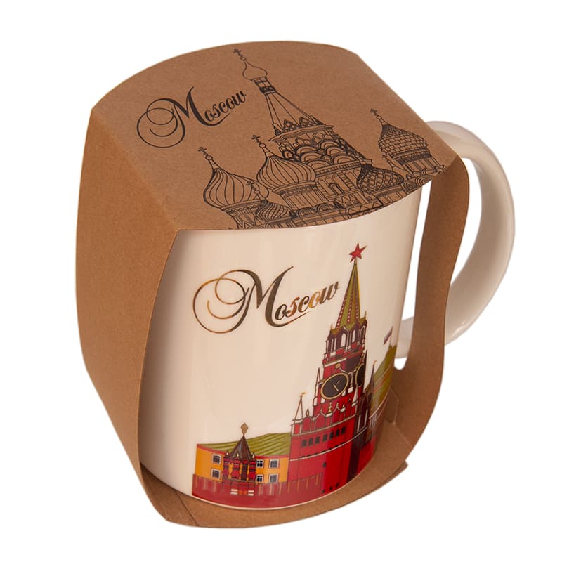 Фото - Кружка сувенирная фарфоровая Золотая Москва 300 мл Фото - Кружка сувенирная фарфоровая Золотая Москва 300 мл