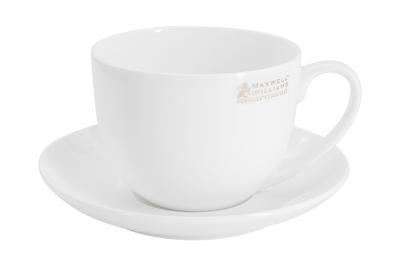 Чашка с блюдцем из костяного фарфора Кашемир 280 мл