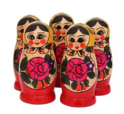 Фото - Набор традиционных матрешек 10 штук 4 места 9 см