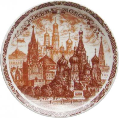 Фото - Сувенирная тарелка панно Старая Москва 15 см