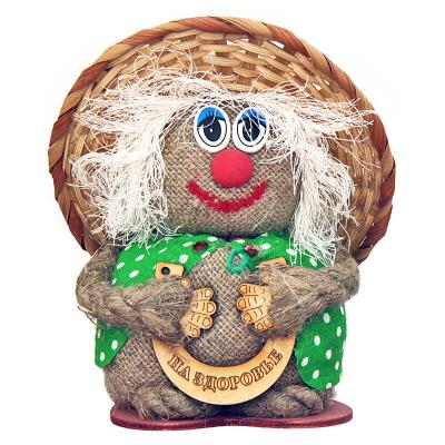 Фото - Домовой оберег Весельчак с подковой 18 см